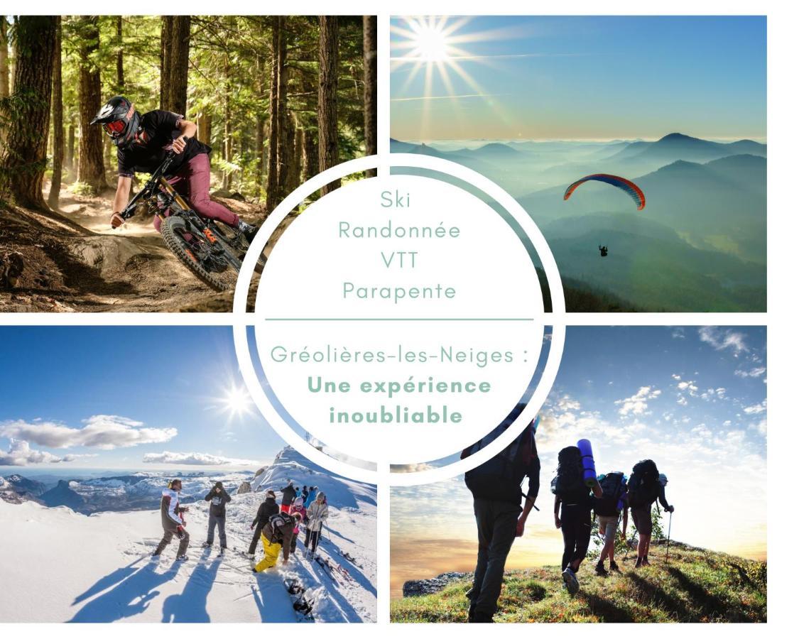 U061 - Grand Studio Renove - Vue Montagne Greolieres Luaran gambar