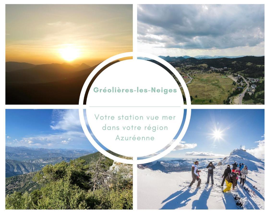 U061 - Grand Studio Renove - Vue Montagne Greolieres Luaran gambar